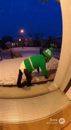 What is this monkey doing at my porch