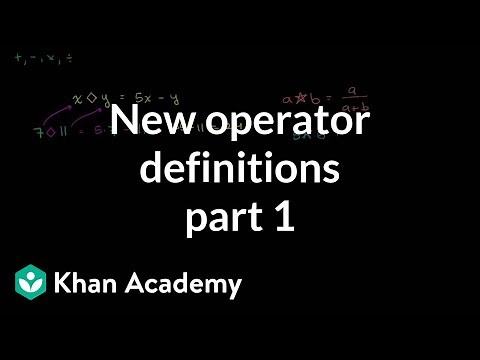 New operator definitions | Functions and their graphs | Algebra II | Khan Academy