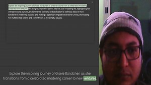 Explore the inspiring journey of Gisele Bündchen as she transitions from a celebrated modeling care