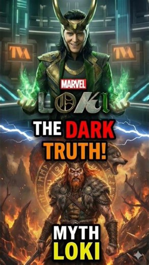 Real LOKI vs Marvel LOKI: The Dark Truth! 😱⚡ #marvel #fascinatinginformation #comicbookcompany