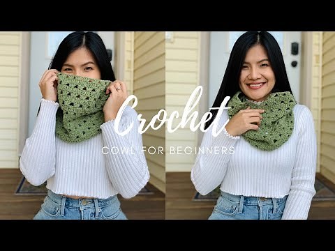 How to crochet a cowl for beginners - DIY Crochet Cowl ( FREE Crochet Pattern )