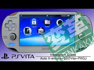 PSVita install h-encore SD2Vita PKGJ 3.65 3.67 3.68