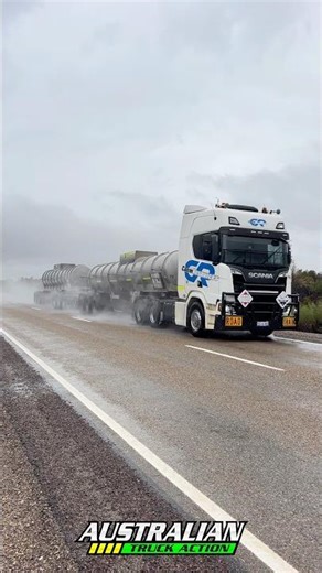 Scania chemical tanker road train!