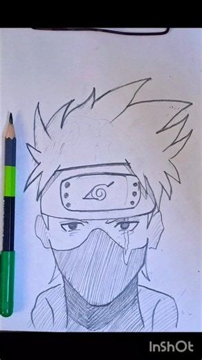 How to Draw Kakashi Hatake Step by Step | Easy Kakashi Drawing | Naruto Sketch