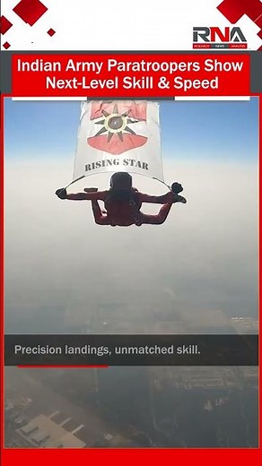 Indian Army Paratroopers Show Next-Level Skill & Speed