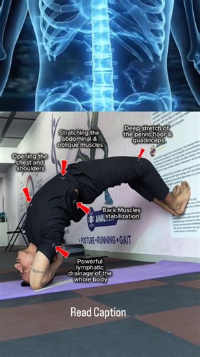 Most people chase more exercises when what they actually need is better movement. This single mobility drill works because it doesn’t isolate one muscle. It restores how your spine, hips, core, and shoulders work together. What this movement really does 👇 • Opens a stiff chest and shoulders • Reduces spinal compression from long sitting • Restores hip flexor length and pelvic balance • Activates deep spinal stabilizers • Improves circulation and lymphatic flow • Helps reset posture and movement