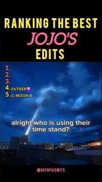 Ranking the BEST JoJo’s Edits 🔥 Father Pucci & C-Moon Were Insane ☠️ #shorts