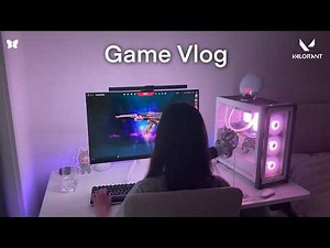 game vlog 🎮 | VALORANT 🔫 unboxing labubu case 🧸mouse skates 🖱️ recorded 3 games!!