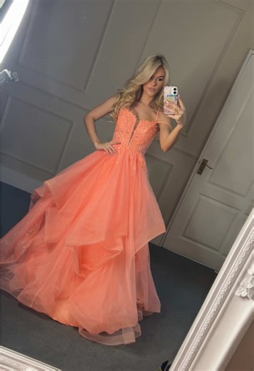 Creating the Perfect Prom Dress with Orange Accents