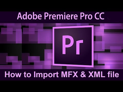 Part4: How can Import MXF video files on adobe Premiere