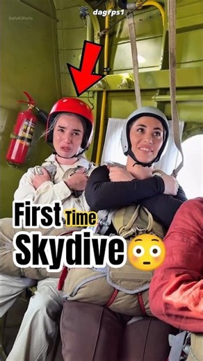 She Started Crying Before Her First Skydive 😳