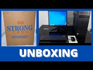 Strong Teck: Computador Completo Intel Core i5 8GB ssd 128GB Monitor LED Hdmi - UNBOXING