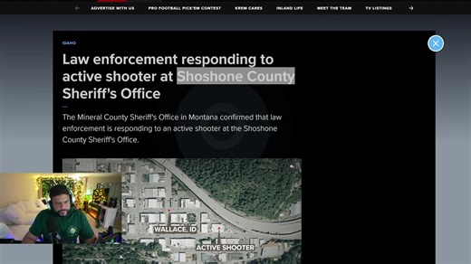 BREAKING NEWS: An active shooter was reported near the Shoshone County Sheriff’s Office in Wallace, Idaho, triggering a massive law enforcement response on December 26, 2025. According to local media and early reports, shots were fired near the Public Safety Facility, which houses the Shoshone County Sheriff's Office. Gunfire was also reported at an Ace Hardware located across the street, where employees reportedly sheltered in the basement as police secured the area. Multiple law enforcement ag
