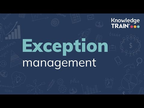 Exception management | Knowledge Train