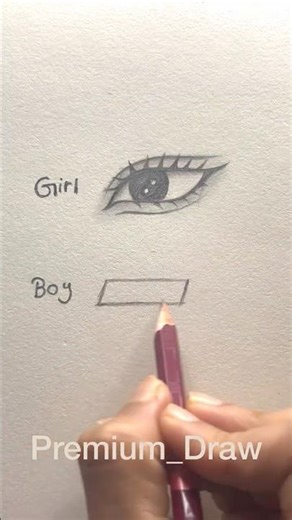Eye tutorial boy and girl ✨#drawing #art #]#howtodraw #tutorial #eyedrawing #girl #boy