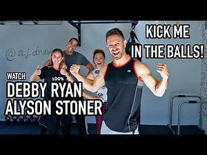 Krav Maga Class - Groin Kick Tutorial w/ Debby Ryan & Alyson Stoner - AJ Draven