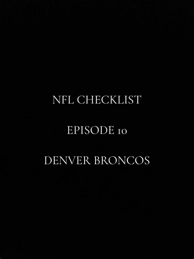 NFL CHECKLIST Episode 10 DENVER BRONCOS The three things the Denver Broncos need in order to remain serious contenders in 2026 #nfl #denverbroncos#football #sports #fyp