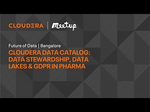 Cloudera Data Catalog | Data Stewardship, Data Lakes, & GDPR in Pharma