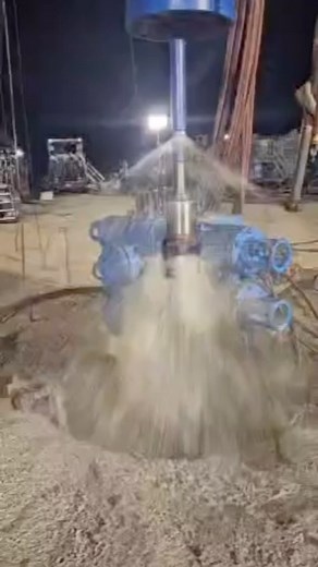 @rugeroiltools Surface testing one of our 3-3/8” high rate motors to drill a little cement in 10-3/4” 45.5 Ib/ft. Our customer wanted to get all the rate we could and our 7bbl/min power section was a perfect fit. #downholewelldone | OilRegistry