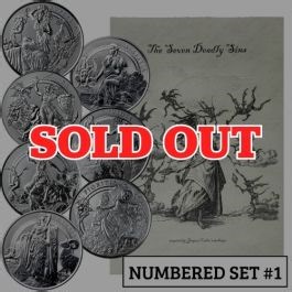 Set #1 - Seven Deadly Sins 5 oz Silver Reverse Proof 7-Piece Complete Set - The Awakening Series