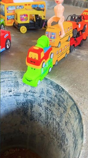 Mini toy ￼ school bus jeep Gari car #shot #video #