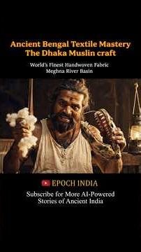 Dhaka Muslin: The Fabric So Fine It Passed Through a Ring #muslin #ancientindia