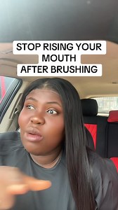 1.1M views · 11K reactions | Stop rinsing your mouth after brushing, you can spit the toothpaste but don’t rinse | Celebrity Nurse Esther | Facebook