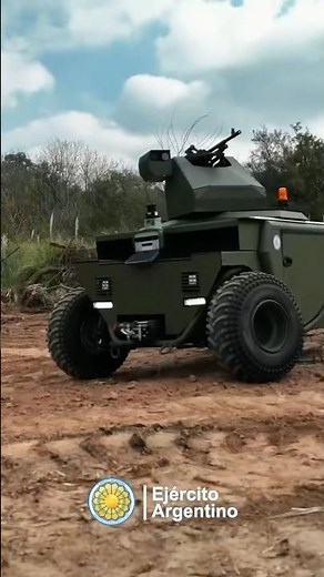 🇦🇷⚠️El ejército Argentino presentó un dron terrestre armado 100% Nacional 🇦🇷🇦🇷🇦🇷