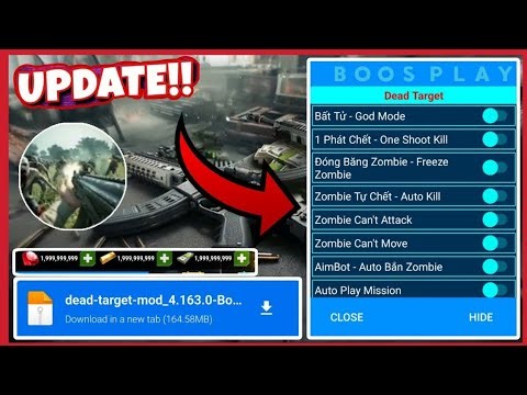 Dead Target Mod Menu v4.163.0 | Unlimited Money & Unlock All Weapons