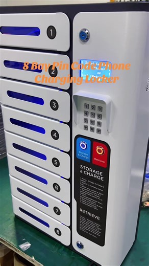 🔒MIA 8 bay PIN code phone charging locker Safe, secure, simultaneous charging for teams, events and guests🔋 #charging #phonecharger #powerbank #smartlock #mobiletech