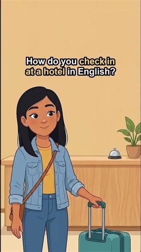 How to Check In at a Hotel in English 🏨 #shorts