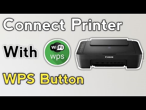 How to Connect Canon Printer with WPS | Printer WPS Setup | Canon E4270