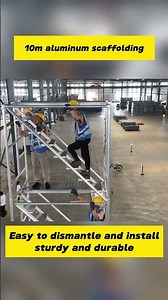 Aluminum scaffolding-Easy to install,sturdy and durable.#aluminium #scaffolding #factory #install