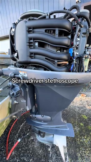 Customer complaint motor is making a knocking noise. After looking over a few things, I started the motor up to run it to confirm the knocking noise and see where it’s coming from like to use a screwdriver to help amplify and pinpoint the noise. #diag #mechanic #outboard #repair #yamahaoutboards #mechaniclife #boats #noise #theoutboarddr #outboard #fixit #lowerunit | Engine Knocking Noise Fix | Facebook