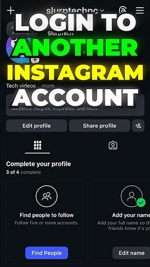 How to Login to Another Instagram Account