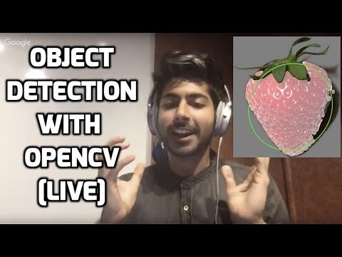 How to do Object Detection with OpenCV [LIVE]