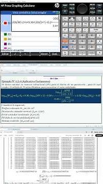 Como usar calculadora HP Prime soluciones de fórmulas - Métodos Numéricos Aplicados a Pavimentos