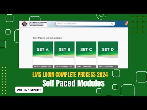 How to login ICAI SPOM Digital Learning Campus | Self Paced Modules | ICAI SPOM #icai #cafinal