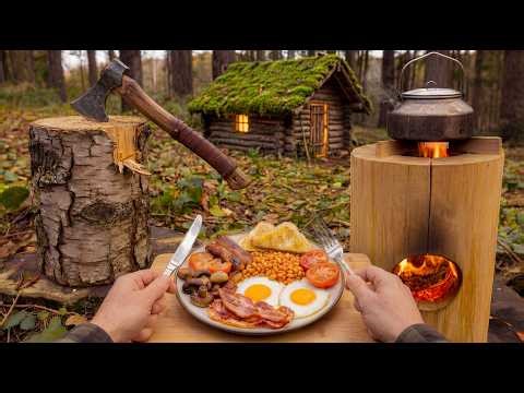 How To Make A Rocket Stove From A Wood Log | Survival Hack