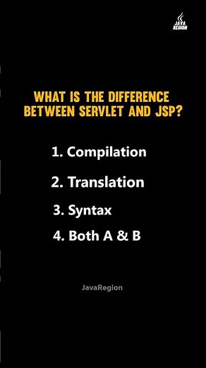 What is the difference between servlet and JSP?