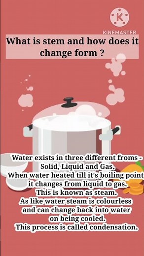 What is steam and how does it change form?