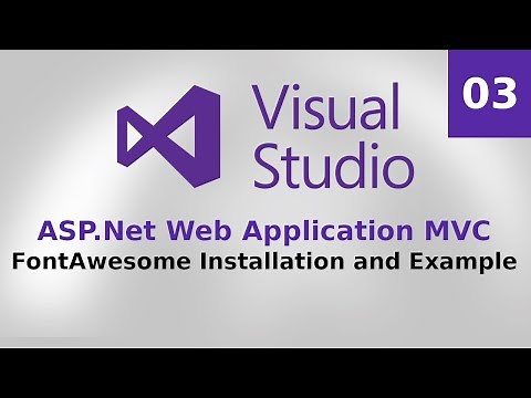 How to install FontAwesome? ASP.Net Web Application MVC (C#)