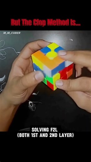 (2 - part) beginner method v/s advance CFOP Method cube solution