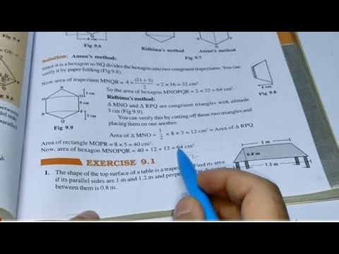 Class 8 chapter 9 exercise 9.1 mensuration ncert solutions #viral #class8maths #youtube #education