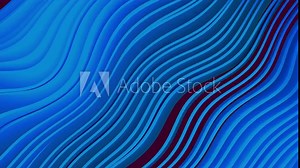 Rich Classic Blue Color Of the Year 3D abstract rendering animation of waves flowing. Great as no text backdrop for your presentations or for projection mapping. Stock Video