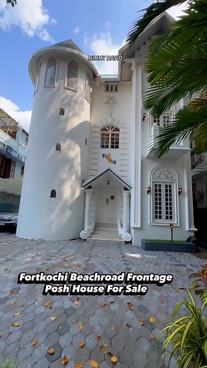 9K views · 557 reactions | For Sale |Fully Furnished English Castle for sale in Fortkochi 2900 sq.ft 6.5 cents 4 bhk attached 500 meters from Fort Kochi beach Asking price is 4.75 cr  9847180770 #nimmydavid #nimmydavidvlogs #luxuryrealestate #luxuryrealestateagent #luxuryhomes #realestate #villasinkochi #realestateagent #kochi #fortkochi | Nimmy David | Facebook