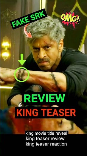 KING TEASER REVIEW 💥 King Movie Title Reveal - Shahrukh Khan King Teaser Reaction #shorts #king