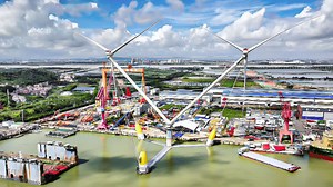 China installs dual-headed, world’s largest floating wind turbine