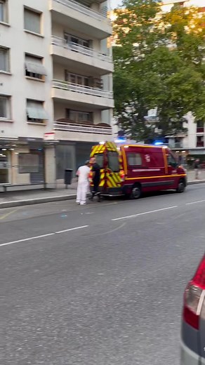 Emergency Response Scene: Ambulance in Action