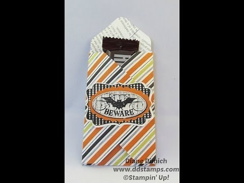Envelope Punch Board Halloween Treat Holder